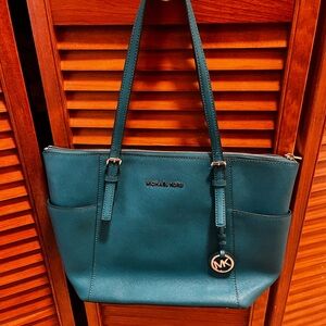 Michael Kors Teal Tote Bag